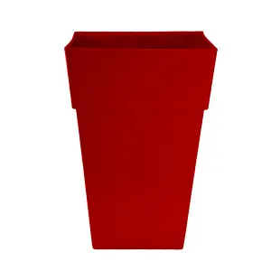 simpa 2PC Moda Milano 28L Red Plastic Planters.