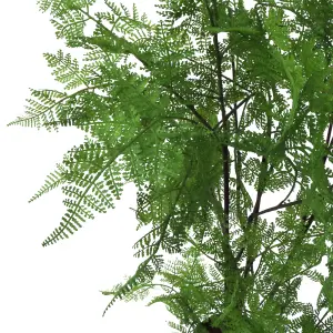 150cm Artificial Natural Extra Large Fern Foliage Plant with Copper Metal Plater