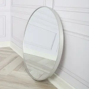 Pandora - Round Wall Mirror - 80x80 cm (Silver)