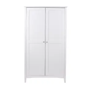 2 door painted wardrobe - Como White