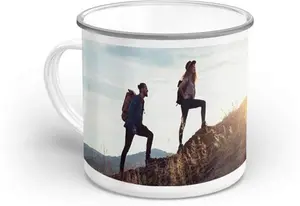 Your Photo On Enamel Mug