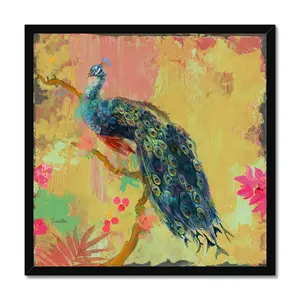 Animal Utopia IV by Evelia Designs - Painting Black Framed Paper Print / 51cm H x 51cm W