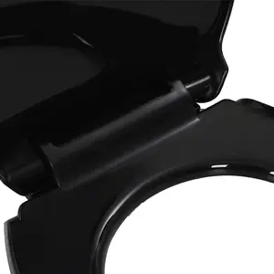 Soft-close Toilet Seat with Quick-release Design Black