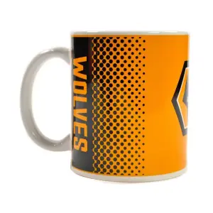 Wolverhampton Wanderers FC Fade Mug Yellow/White/Black (One Size)