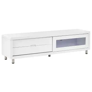 Beliani Modern TV Stand White PEMBORKE