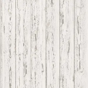 Galerie Homestyle Cream Brown Grey Shiplap Smooth Wallpaper