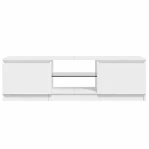 Labonte  TV Cabinet with LED Lights 120x30x35,5 cm High Gloss White