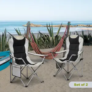 Thurmont Folding Camping Chair (Set of 2) Black