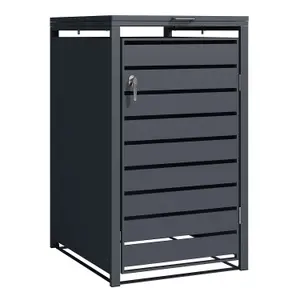 Phoenix GB1168AAK Anthracite Single Wheelie Bin Store / Bin Storage