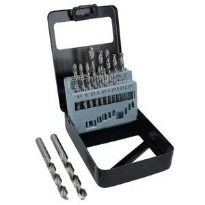 19pc HSS-G Metric Drill Bit Set Split Point Drills Metal Plastic Copper 1mm-10mm