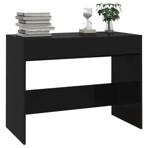 Berkfield Desk Black 101x50x76.5 cm Engineered Wood