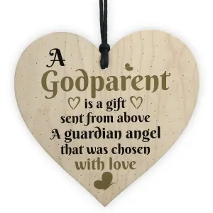 Red Ocean Handmade Godparent Asking Gift For Christening Special Keepsake Thank You Friendship Sign