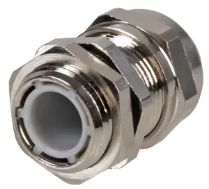 PRO POWER - M-MA M16 Brass Nickel Plated Cable Gland 5-8mm Dia.