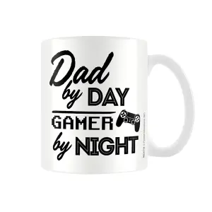 Pyramid International Dad By Day Gamer By Night Mug White/Black (One Size)