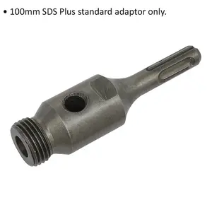 100mm SDS Plus Standard Adaptor for Holesaw and Drill Accessories