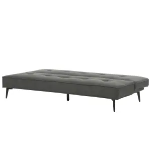 Beliani Modern Sofa Bed ESSVIK Dark Grey