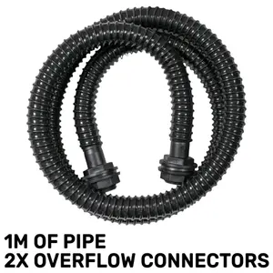 Waterbutt/rain barrel LINKING kit,1m of 3/4" flexi hose with two hosetails with nut and washer (REQUIRES 26mm HOLES)