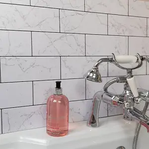 d-c-fix Splendid Marble Subway Tile 3D Splashback Wallpaper for Kitchen and Bathroom 4m(L) 67.5cm(W)