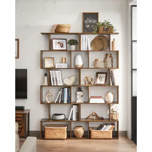 Geena Bookcase Rustic Brown