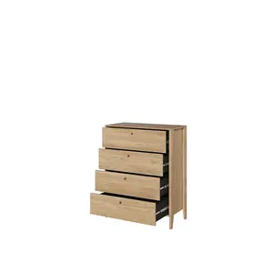 COSY Modern  Chest Of Drawers (H)1160mm x (W)920mm x (D)400mm - Stylish Bedroom Storage Solution with Four Generous Drawers