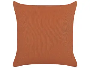 Throw Cushion LEWISIA Cotton 45 x 45 cm Geometric Tufted Orange