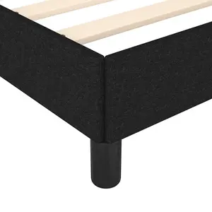 Berkfield Bed Frame Black 90x190 cm 3FT Single Fabric