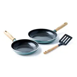 GreenPan Mayflower Non-Stick 20cm & 24cm Frying Pan Set with Spatula