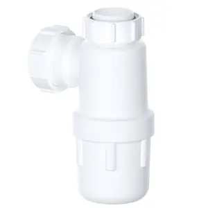 SPARES2GO Waste Bottle Trap 32mm 1-1/4" Basin Bidet Urinal Bathroom Kitchen Sink 75mm Seal