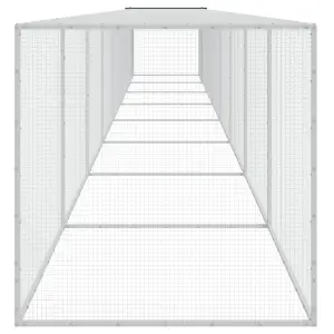 Chicken Cage with Roof Anthracite 803x98x90 cm Galvanised Steel