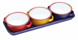 KitchenCraft World of Flavours Enamel Dip Set