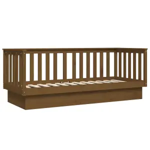 Berkfield Day Bed Honey Brown 75x190 cm Solid Wood Pine