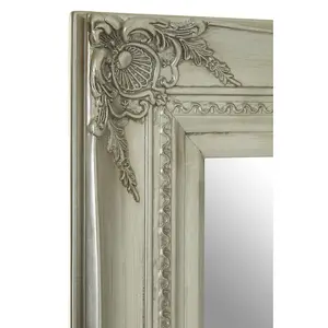 Interiors by Premier Baroque Rectangular Silver Wall Mirror