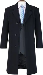 Brook Taverner Bond Overcoat BT9760 Navy 36 Regular Colour: Navy, Size