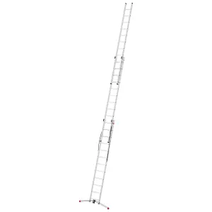 HAILO S100 ProfiLOT Pedal Adjustment Combination Ladder - 3 x 12 Rungs