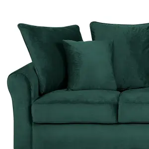 3 Seater Velvet Sofa Emerald Green BORNHOLM