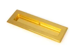 From The Anvil Polished Brass 175mm Art Deco Rectangular Pull