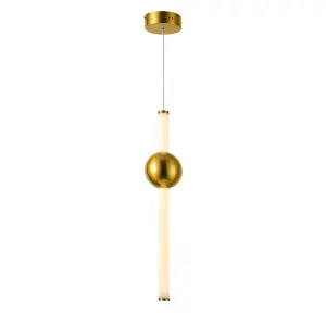 Luminosa Modern LED Hanging Pendant Copper, Warm White 3000K 1215lm