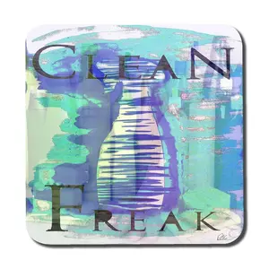 Square 6 Piece Coaster Set (Set of 6) Blue