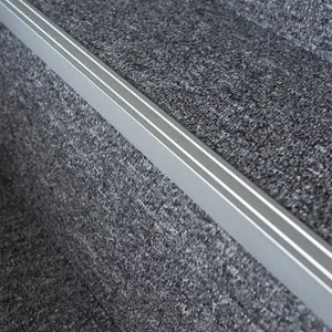 Self-adhesive anodised aluminium anti non slip stair edge nosing trim 900mm x 25mm x 20mm A36 silver