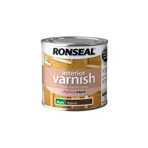 Ronseal Walnut Matt Skirting Wood varnish, 250ml