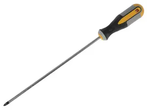 Roughneck Pozidriv Screwdriver with Long Reach and Magnetic Tip, PZ2 Size - 250mm