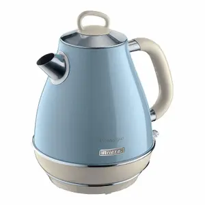 Ariete ARPK21 Vintage Retro Jug Kettle & 4 Slice Toaster Set, Blue