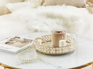 Beliani Glam Tray VATAN Mirrored Gold