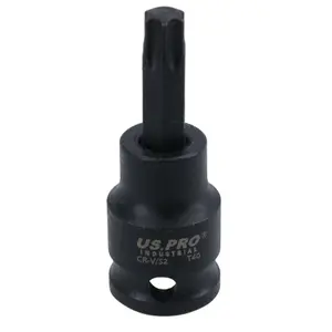 T40 Male Torx Star Impact Impacted Shallow Short Bit Socket 3/8in drive