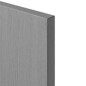 GoodHome Alpinia Matt grey painted wood effect Tall Clad on panel (H)1500mm (W)350mm