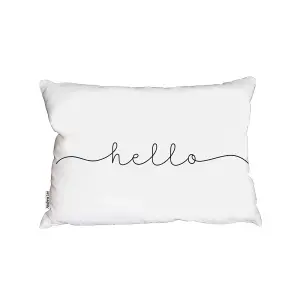 Text Hello (Outdoor Cushion) / 30cm x 45cm