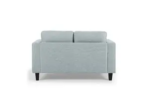 Dale 2 Seater Linen Sofa, Pale Blue Linen Fabric