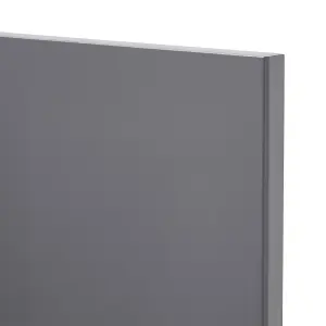 GoodHome Stevia Gloss anthracite Slab Tall wall Cabinet door (W)150mm (H)895mm (T)18mm