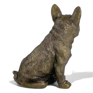 French Bulldog figurine from the Leonardo Reflections Bronzed range, gift boxed.