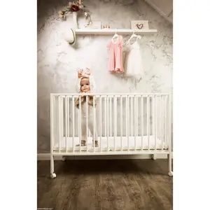 Cot with Mattress White